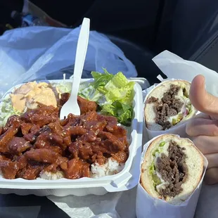 Spicy Pork Rice Plate