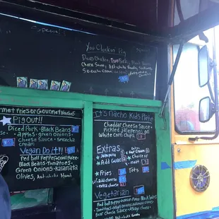 Vegan and vegetarian nachos available, and GF too