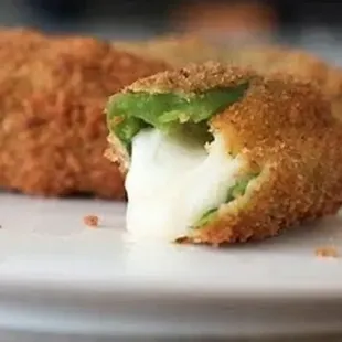 a close up view of a piece of food