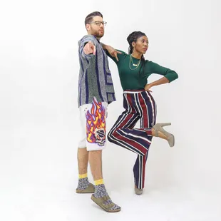 Its Our Productions model fashion photography American Koko white background