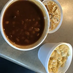 Baked Beans And Mac n Cheese