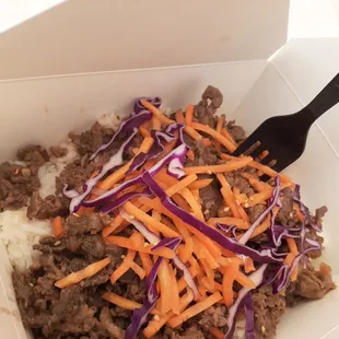 Bulgogi bowl with no onions.