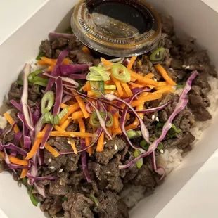 Bulgogi beef bowl!