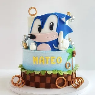 Sonic Cake #custommade #kidsbirthday