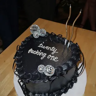 red velvet custom birthday cake