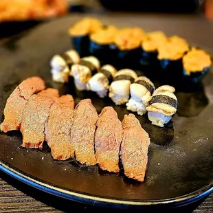 Wagyu, Hokkaido Scallops and Sea Urchin