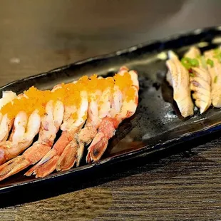 Sweet Shrimp and Salmon Belly