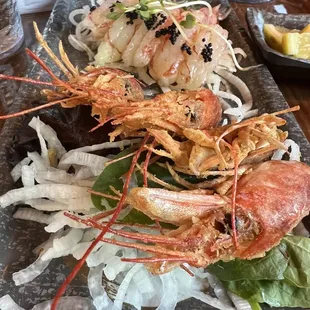sushi and sashimi, food