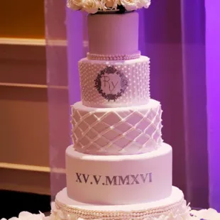 a wedding cake