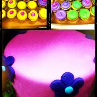 a close up of a cake