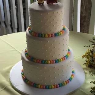 UP inspired wedding cake