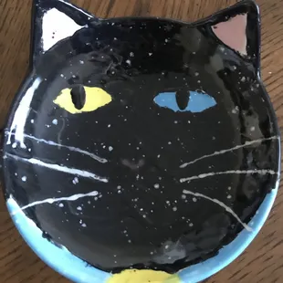 This is Chrom, short for Heterochromia. He is a good boy and keeps my spoons from touching the counter while I'm cooking.