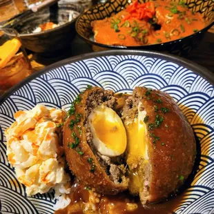 Inside the Loco Moco Scotch Egg