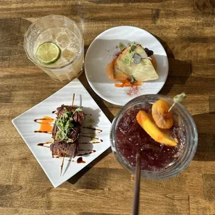 Stuffed Dates, Mai Tai, Tortilla Espanola, Sangre de Itto - IG @bougiefoodieboi