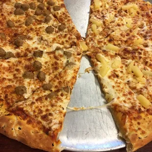 Half sausage half pineapple.