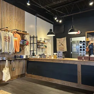 the front desk and counter