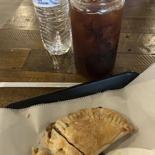 Apple pastry and cold brew