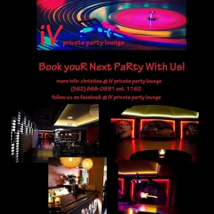 a photo of a bar with neon lights