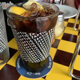 Ice cold soda in a chilled glass - thank you, Ivan Kane