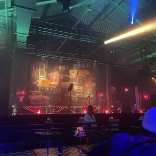 Back stage area