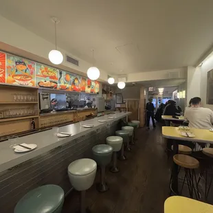 Ramen bar/high tops/open kitchen