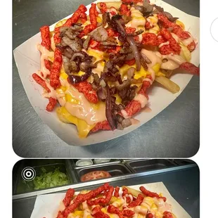 Zack fries w/Hot Cheetos!!