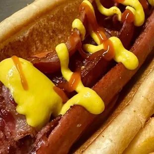 Hot Dog w/Bacon/fries!!