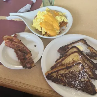 French toast and ultimate scramble