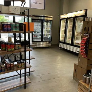 the inside of a grocery store