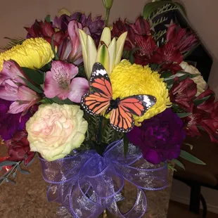 Fall season birthday arrangement