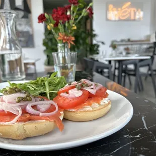 Brunch salmon lox