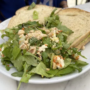 The BLT with a side salad.