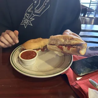 Melting Meatball Sandwich