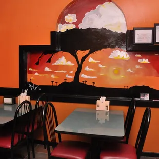 sushi and sashimi, interior