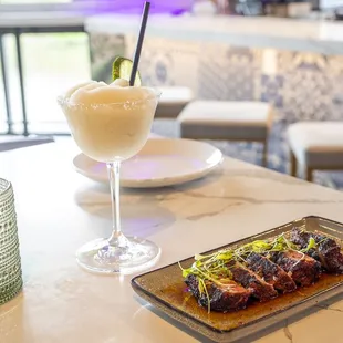 Middle Eastern spiced N.Y Strip and Margarita in Sterling, Va