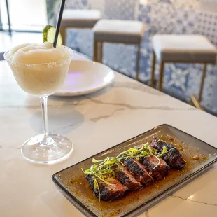Middle Eastern spiced N.Y Strip and Margarita in Sterling, Va