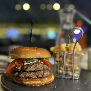 Chapli Kabab Burger Dinner