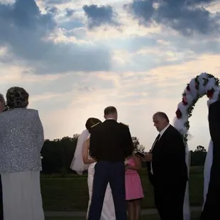Gorgeous outdoor wedding.