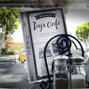 Shop front - Patio dining available