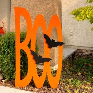 Boo Halloween Sign