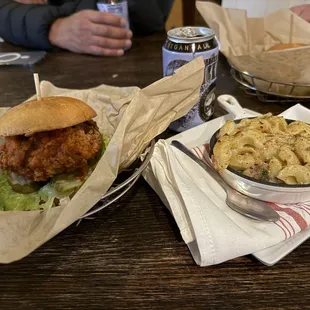Spicy chicken Sandwich &amp; Mac's