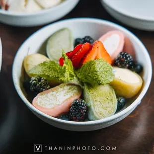 a bowl of fruit salad