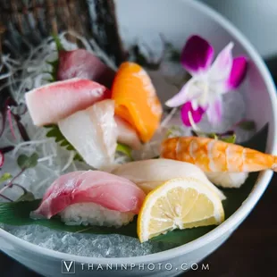 sashimi, sushi, sushi and sashimi, food
