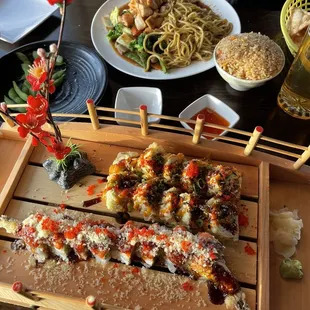 Chicken Hibachi, Viking Roll and BMW Roll