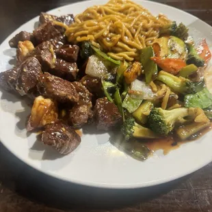 Hibachi filet mignon plate