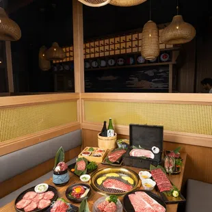 sushi and sashimi, interior