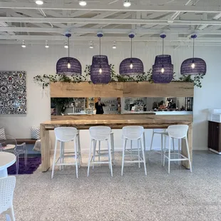 Large communal table.