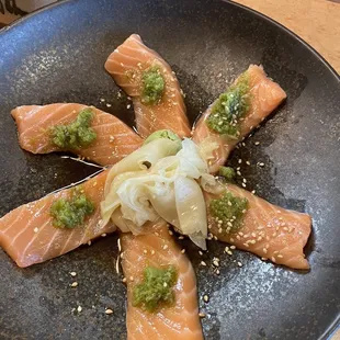 Salmon Pesto Sashimi