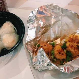 Shrimp Wonton w/ Chili Oil (4)