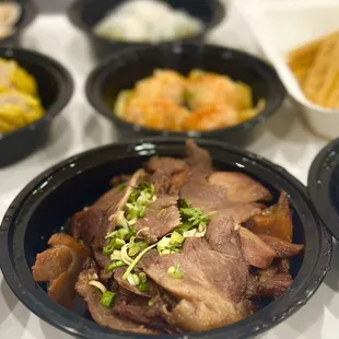 a variety of dishes